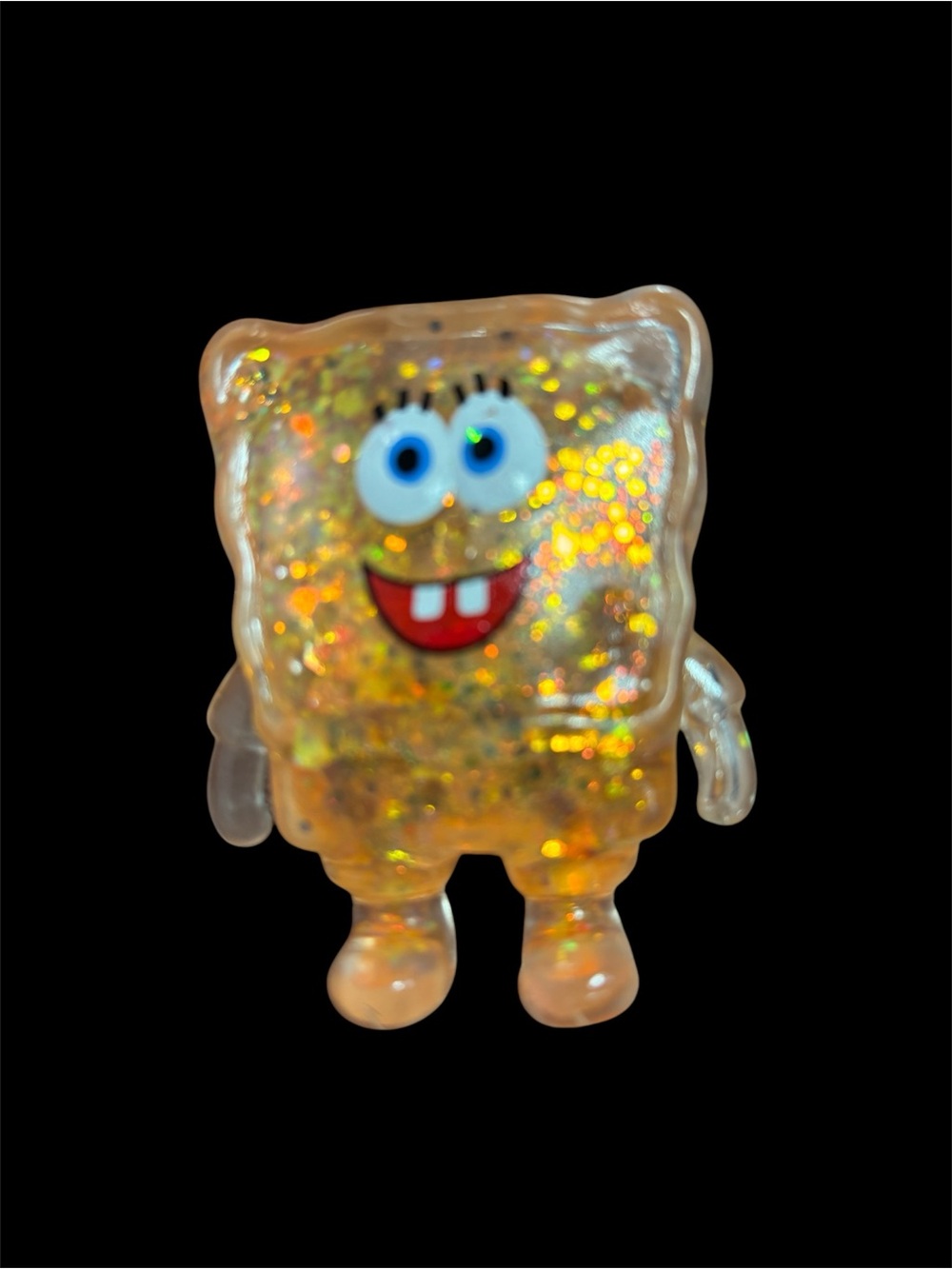 Glittery Sponge Bob Square Pants Squishy